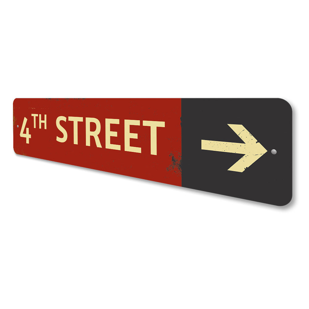Street Name Directional Arrow Sign Aluminum Sign