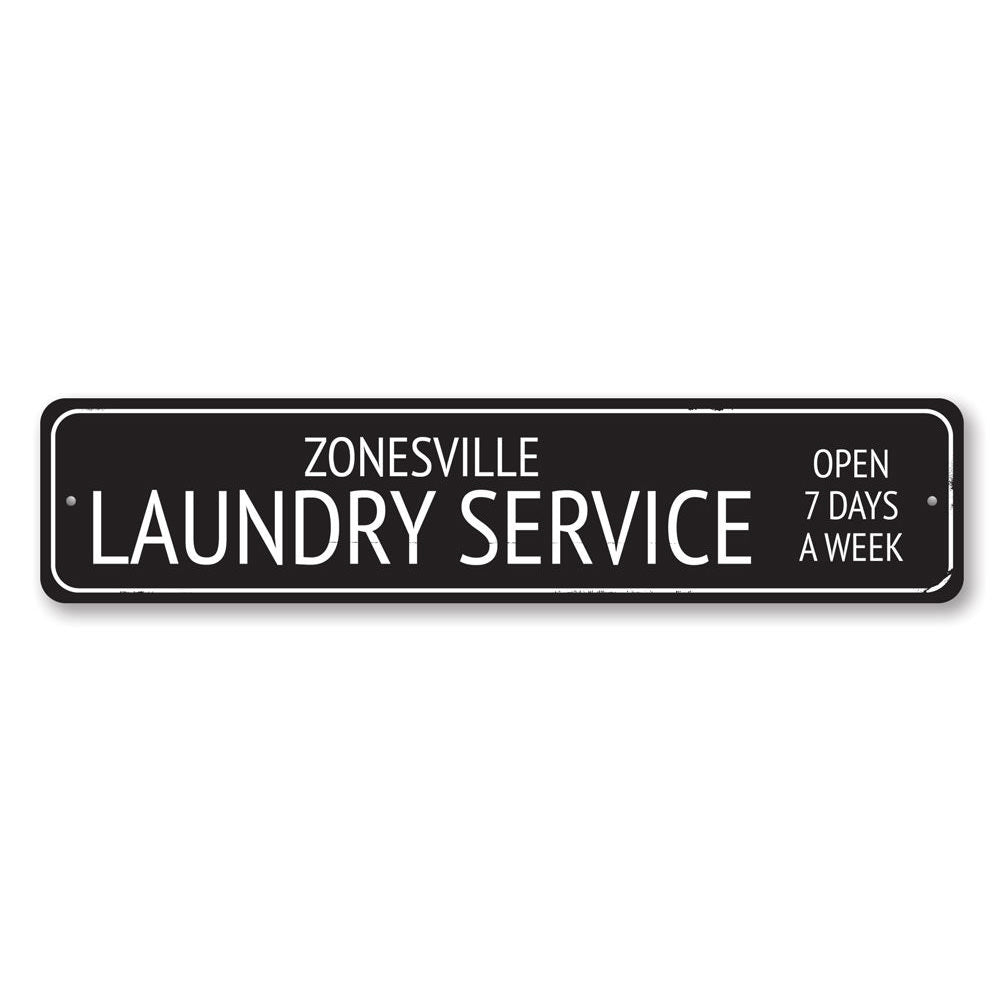 Laundry Service Sign Aluminum Sign