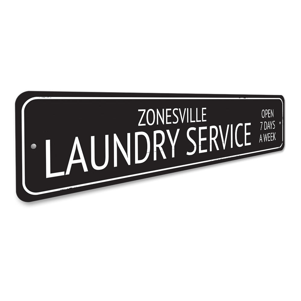 Laundry Service Sign Aluminum Sign