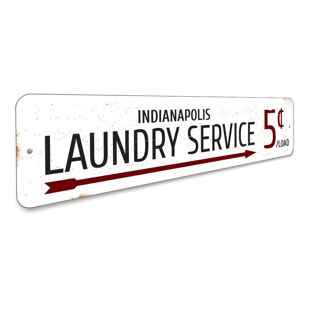 Laundry Service 5 Cents Sign Aluminum Sign