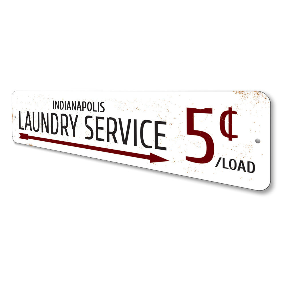 Laundry Service 5 Cents Sign Aluminum Sign