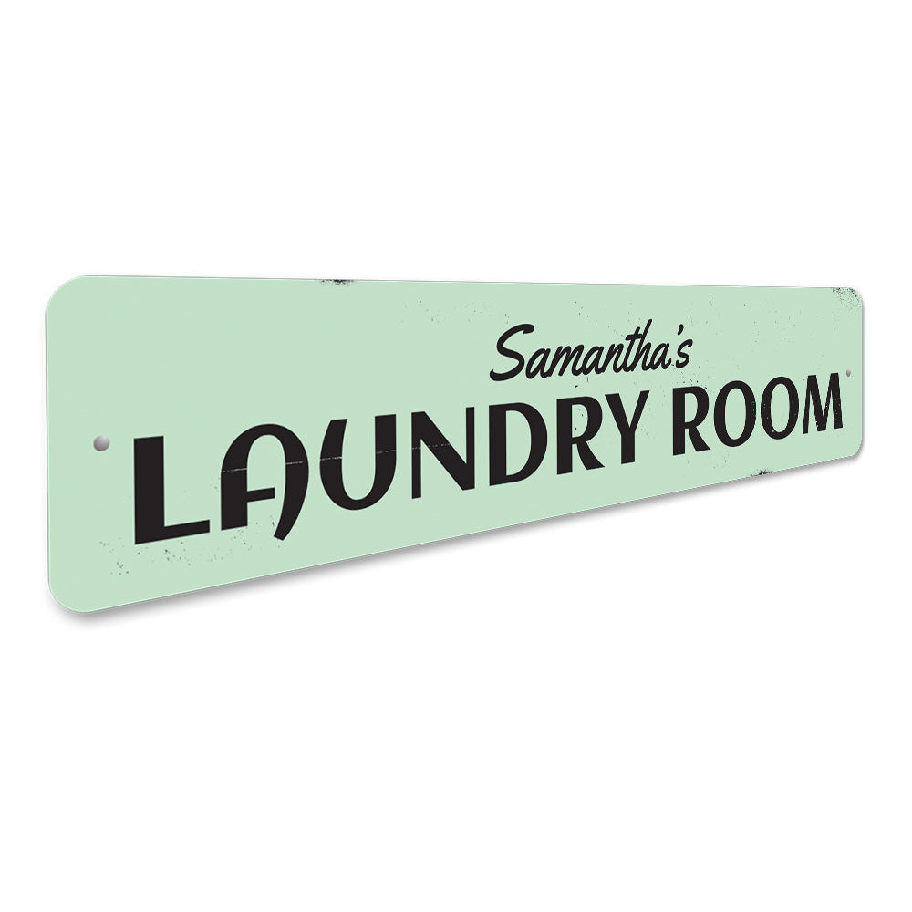 Laundry Room Name Sign Aluminum Sign