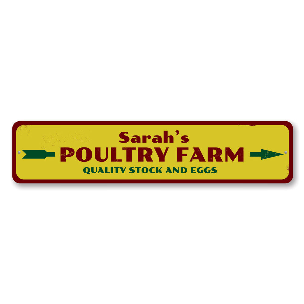 Poultry Farm Sign Aluminum Sign