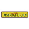 Farmhouse Kitchen Name Sign Aluminum Sign