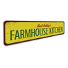 Farmhouse Kitchen Name Sign Aluminum Sign