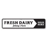 Fresh Dairy Sign Aluminum Sign