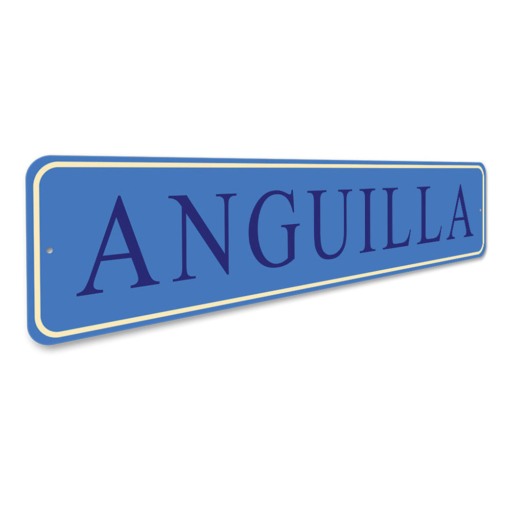 Anguilla Street Sign