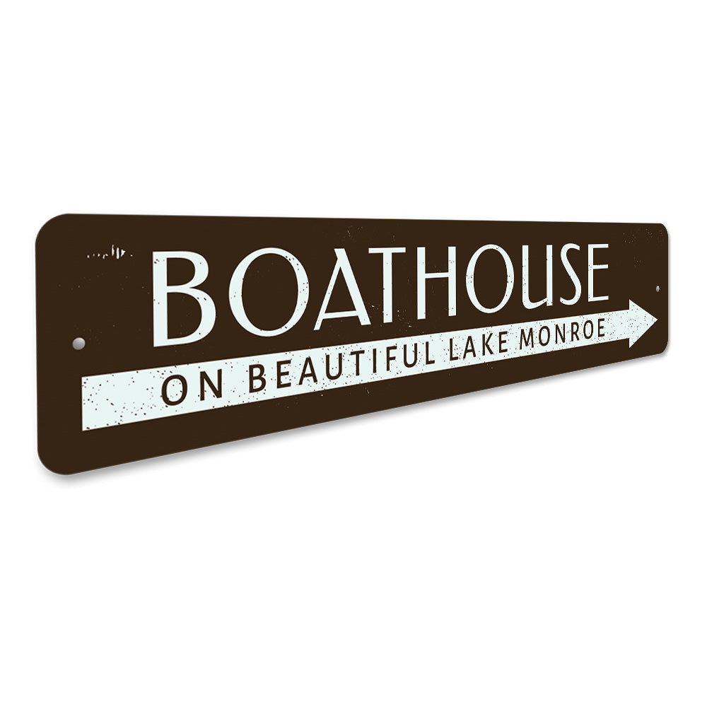 Boat House Lake Sign Aluminum Sign