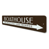 Boat House Lake Sign Aluminum Sign