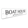 Boat House Latitude Longitude Sign Aluminum Sign