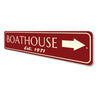 Est Date Boat House Sign Aluminum Sign