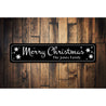 Merry Christmas Snowflake Sign Aluminum Sign