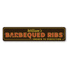 Barbecued Ribs Sign Aluminum Sign