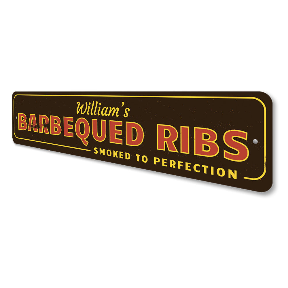 Barbecued Ribs Sign Aluminum Sign