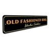 Old Fashioned BBQ Sign Aluminum Sign