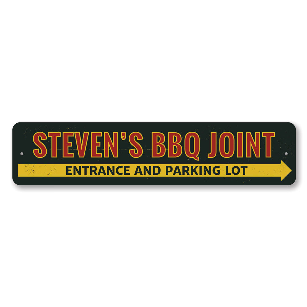 BBQ Joint Directional Sign Aluminum Sign