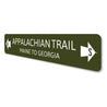 Appalachian Trail Left and Right Arrow Sign
