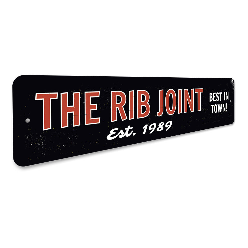 Sign Posts With Ribs The Rib Joint Sign – Lizton Sign Shop