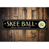 Skee Ball Sign Aluminum Sign