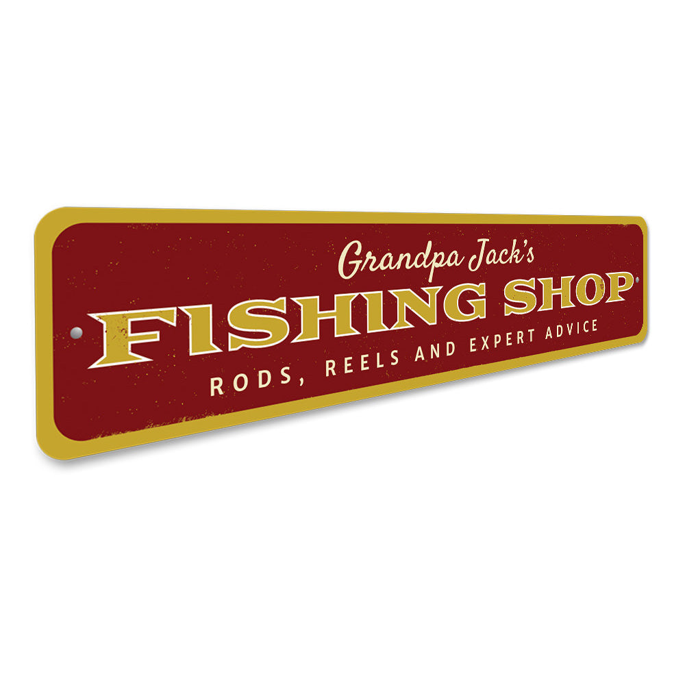 Fishing Shop Sign Aluminum Sign