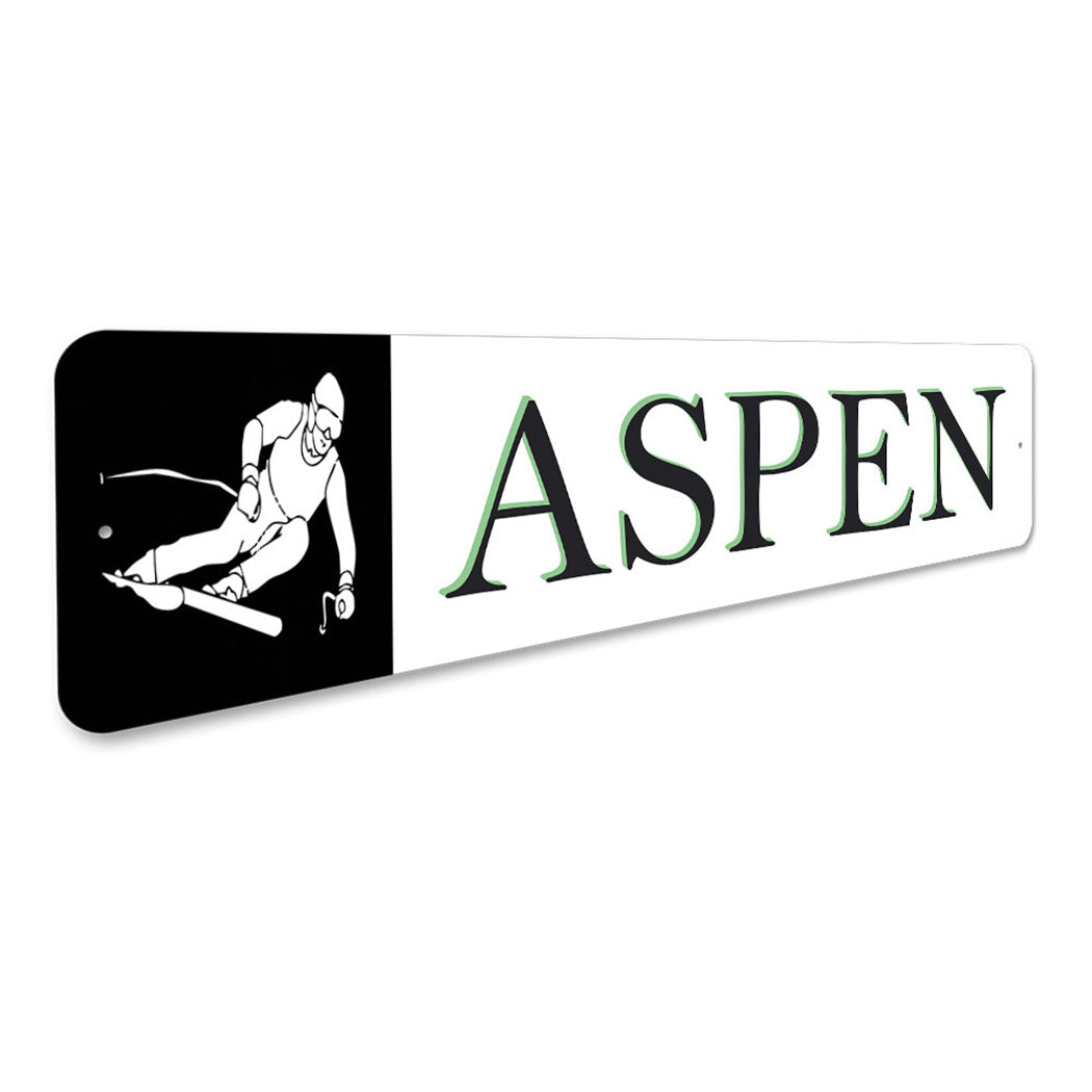Aspen Skier Sign
