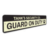 Security Company Pet Sign Aluminum Sign