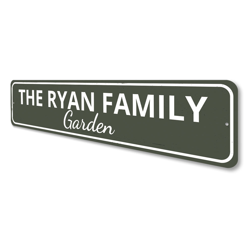 Family Garden Sign Aluminum Sign