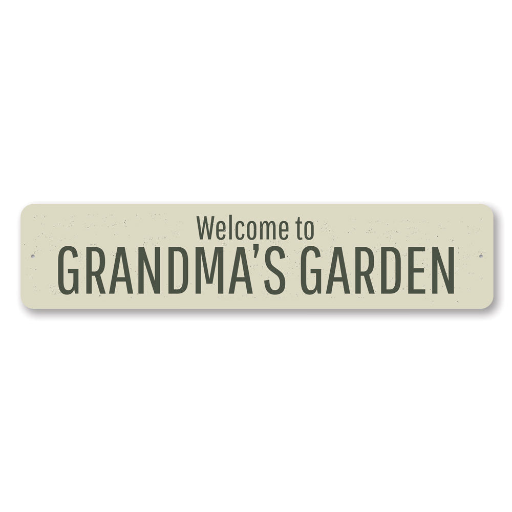 Grandmas Garden Sign Aluminum Sign