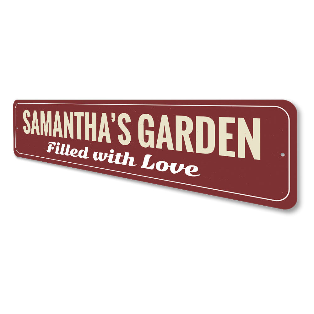 Love Garden Sign Aluminum Sign