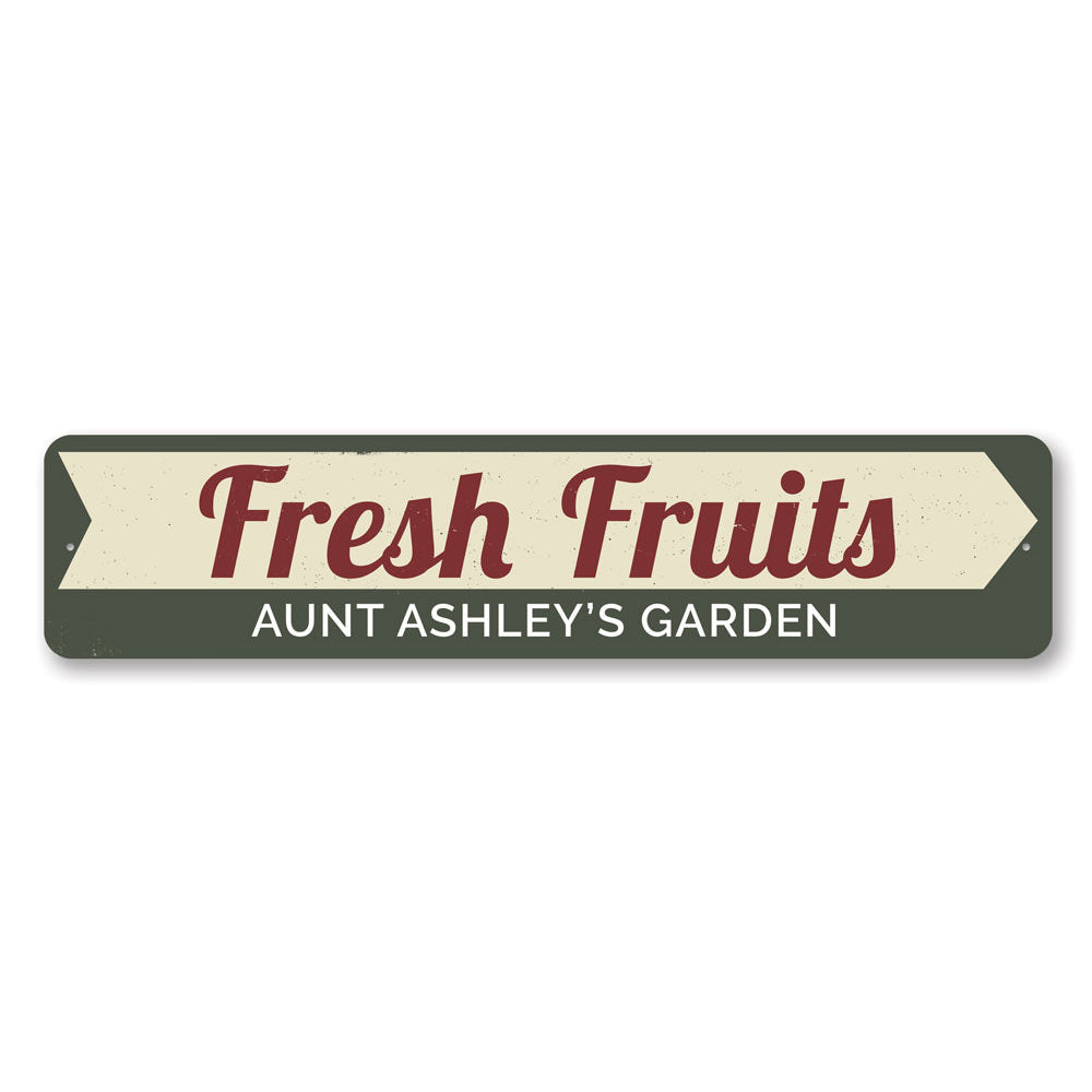 Fresh Fruits Sign Aluminum Sign