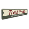 Fresh Fruits Sign Aluminum Sign