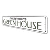 Green House Sign Aluminum Sign
