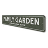 Family Garden Established Date Sign Aluminum Sign