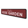 Rose Garden Sign Aluminum Sign