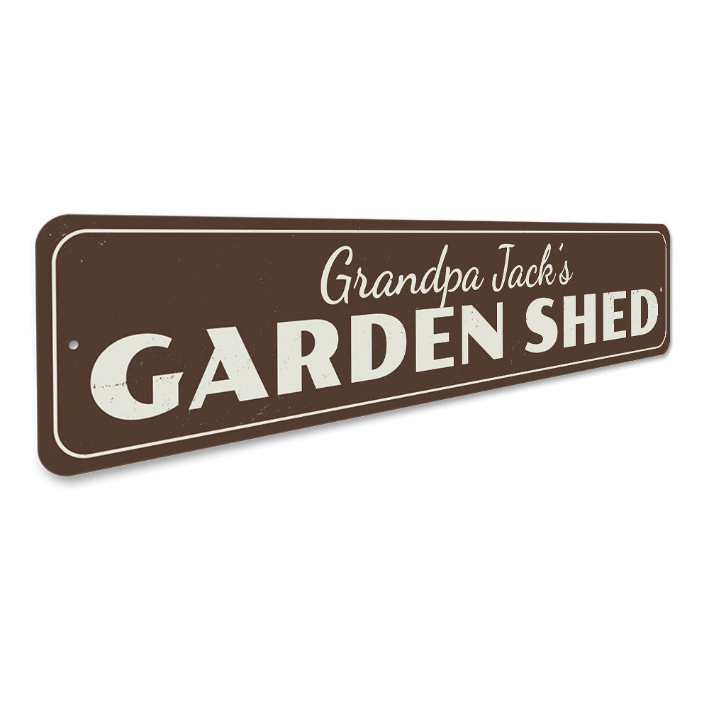 Garden Shed Sign Aluminum Sign