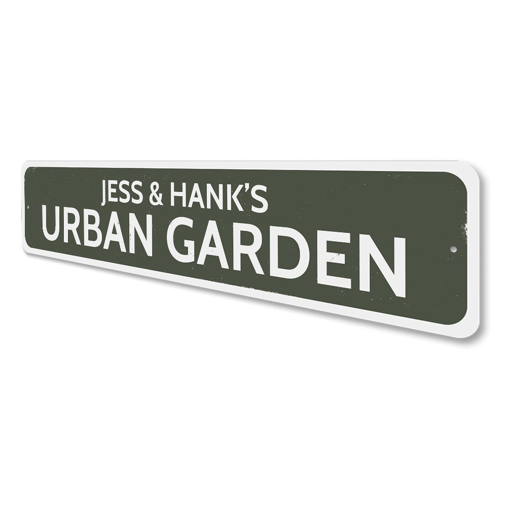 Urban Garden Sign Aluminum Sign