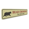 Bear Crossing Sign Aluminum Sign