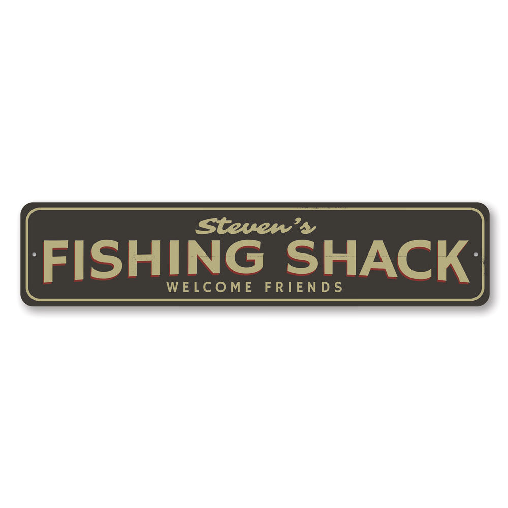 Fishing Shack Sign Aluminum Sign