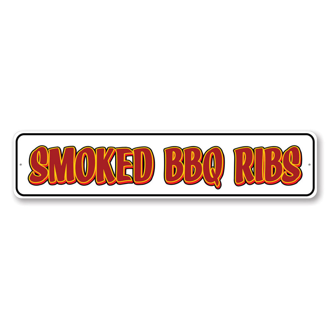 Smoked Bbq Ribs Sign – Lizton Sign Shop