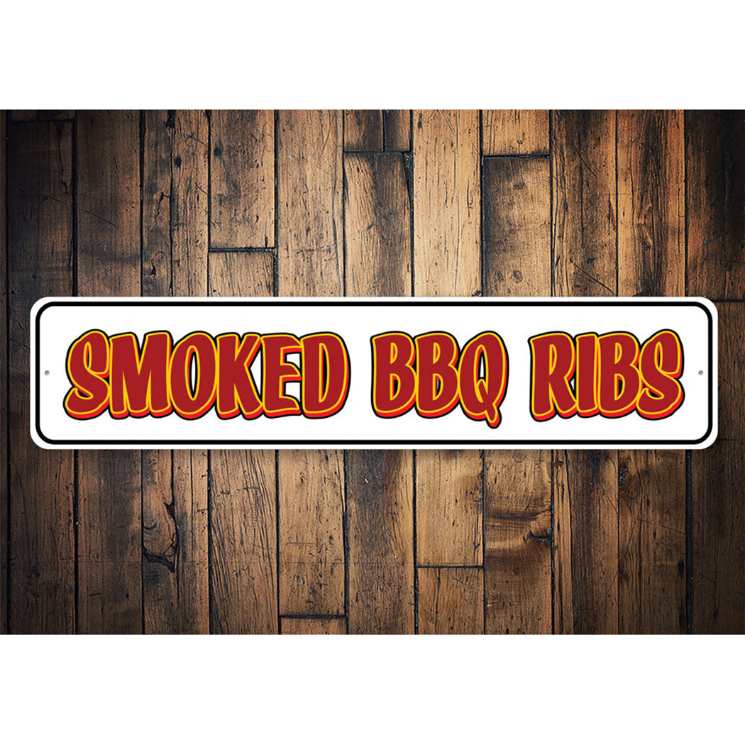Smoked Bbq Ribs Sign – Lizton Sign Shop