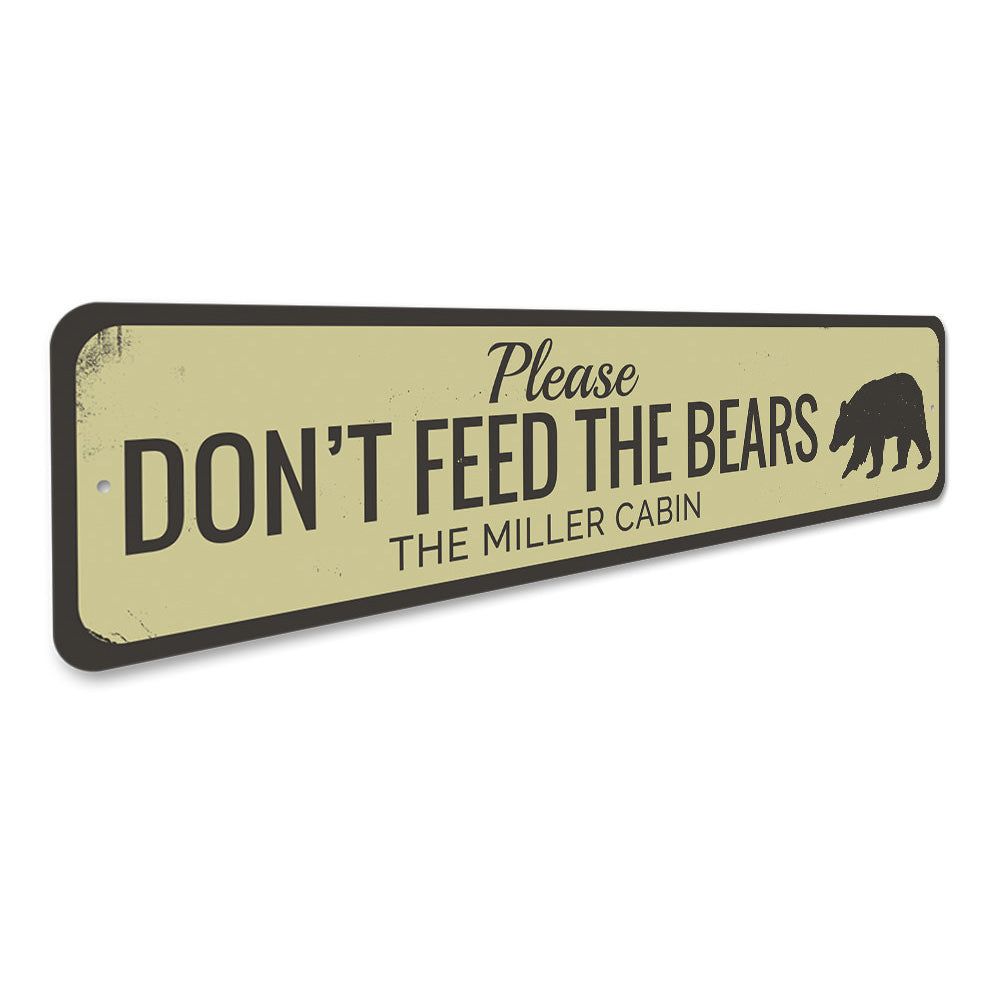 Dont Feed Bears Sign – Lizton Sign Shop dont-feed-bears-sign-lizton-sign-shop
