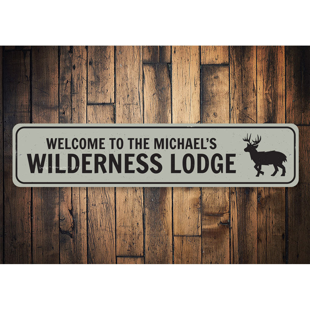 Wilderness Lodge Sign Aluminum Sign