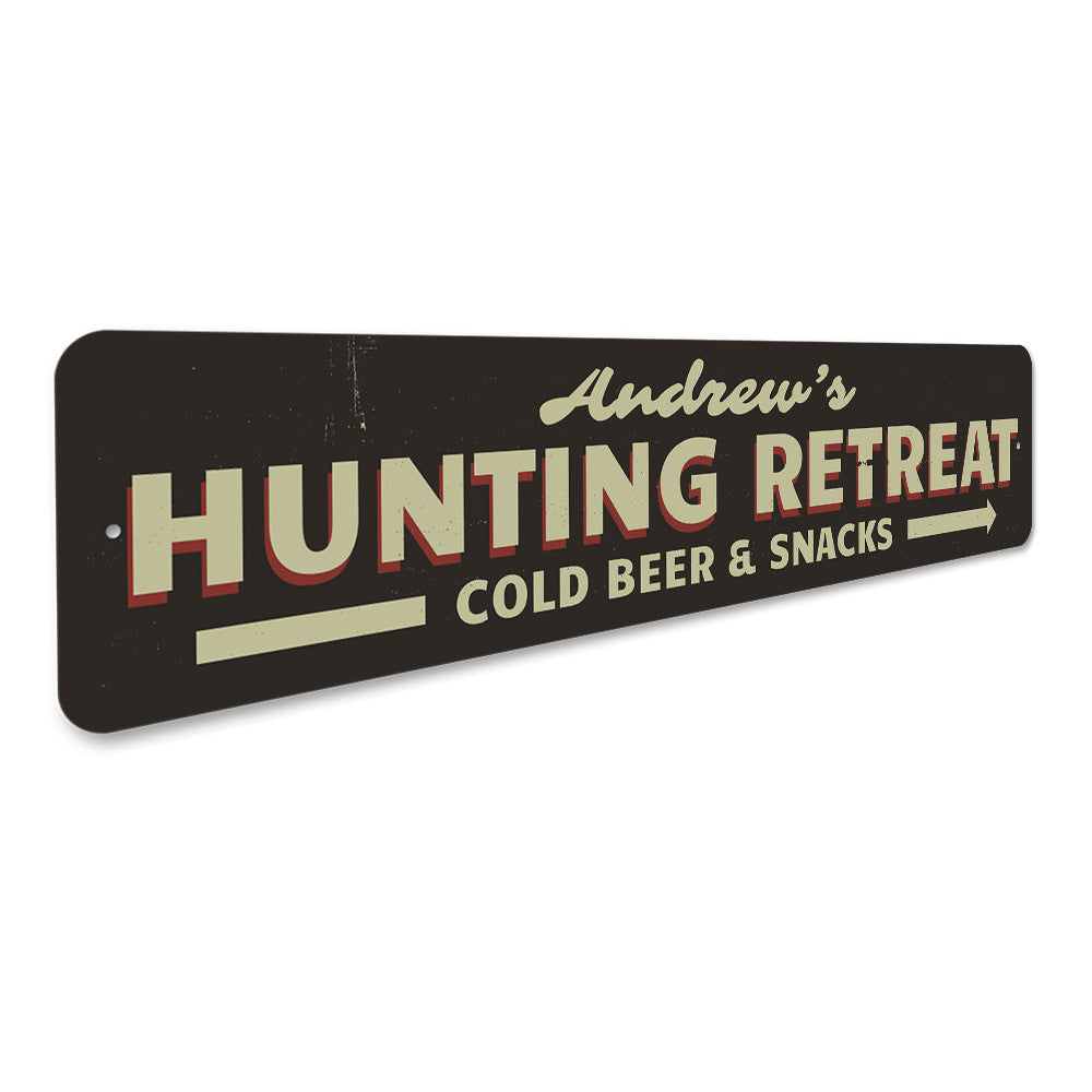 Hunting Retreat Name Sign Aluminum Sign