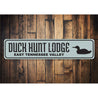 Duck Hunt Lodge Sign Aluminum Sign