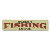 Fishing Lodge Name Sign Aluminum Sign