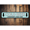 Cold Beer Arrows Sign Aluminum Sign