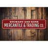 Mercantile & Trading Company Sign Aluminum Sign