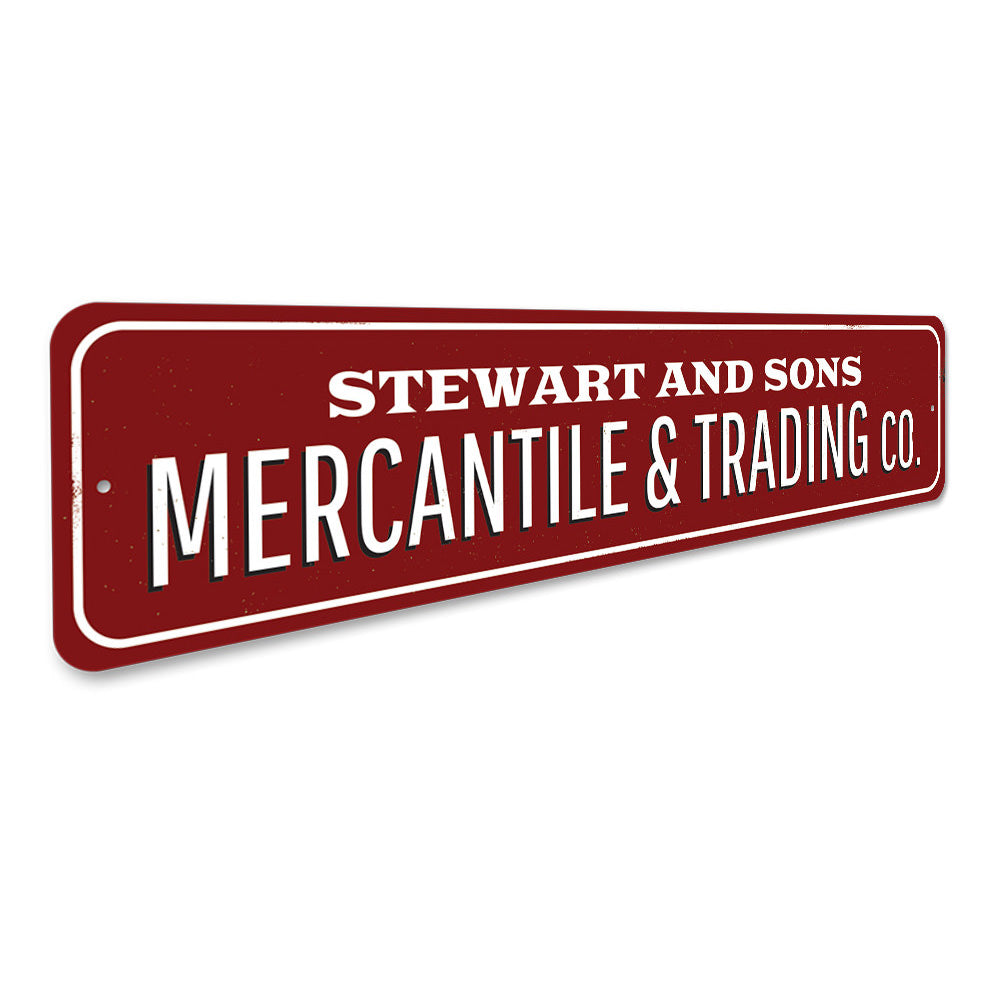 Mercantile & Trading Company Sign Aluminum Sign