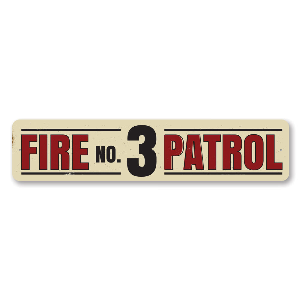 Fire Patrol Number Sign Aluminum Sign
