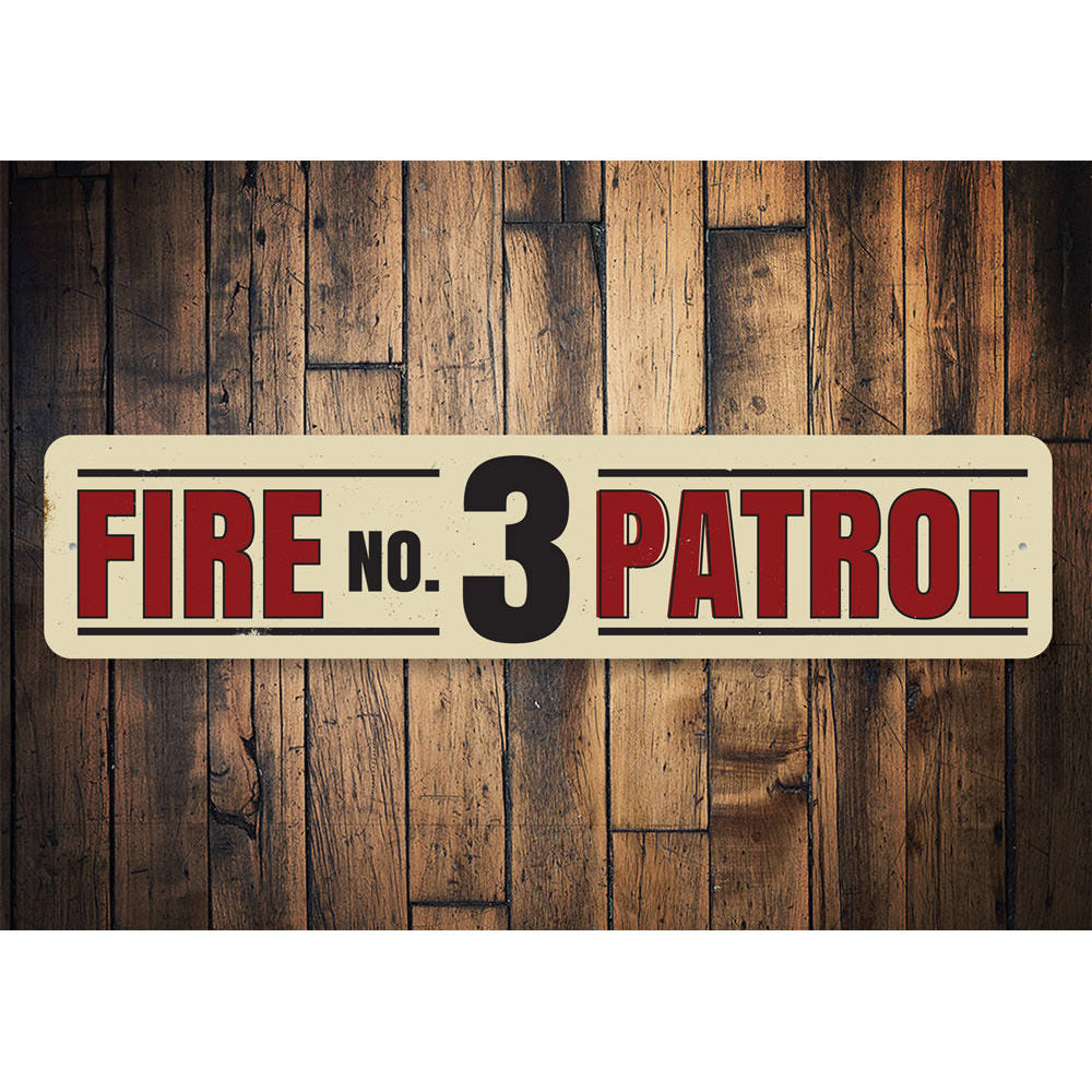 Fire Patrol Number Sign Aluminum Sign